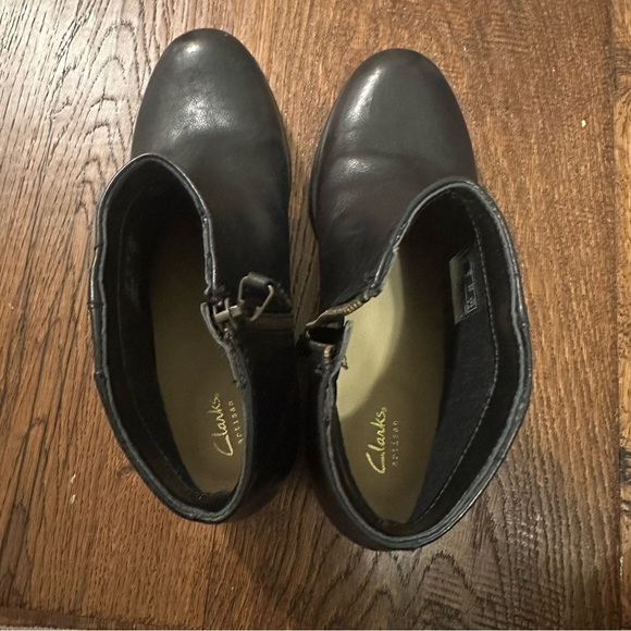 Clark’s Black Maypearl Fawn Booties Boots Size 6 / 41 boho western - Picture 4 of 9